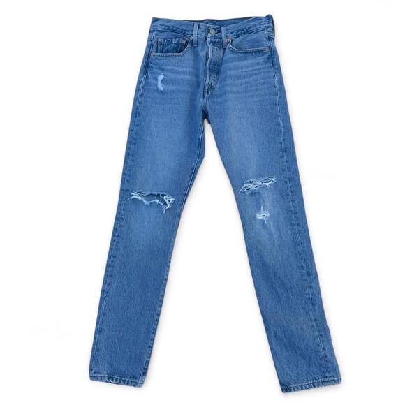 Levis 501s blue denim jeans - Picture 1 of 4